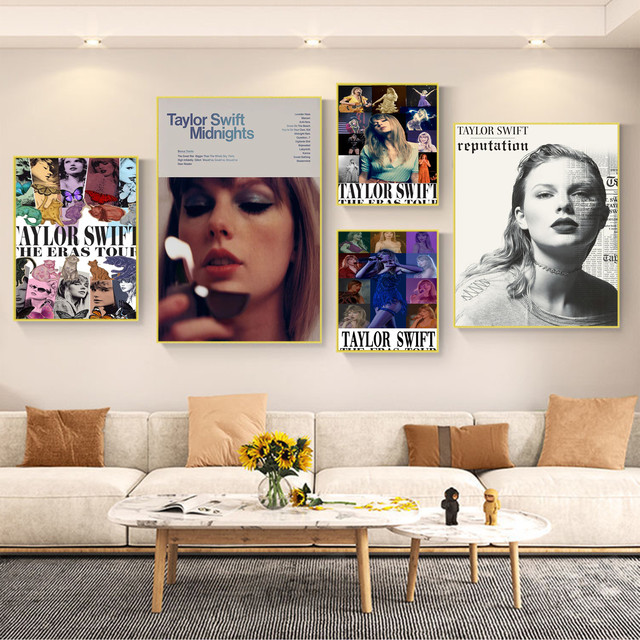 Taylor-Swift The Eras Tour New Album Poster Vintage Posters Sticky Retro  Kraft Paper Sticker DIY Room Bar Cafe Kawaii Room Decor - AliExpress